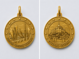 relica™ de mont saint michel / omaha beach — color dorado