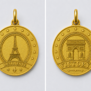 relica™ de eiffel tower / triumph arc — color dorado